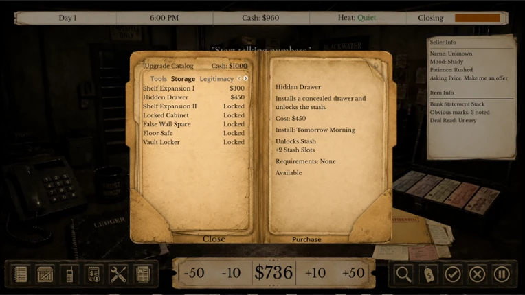 Blackwater Exchange screenshot