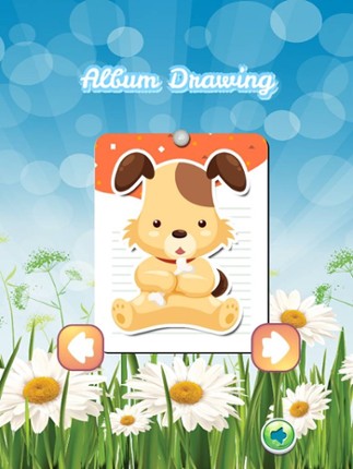 Dog Drawing Coloring Book - Cute Caricature Art Ideas pages for kids screenshot
