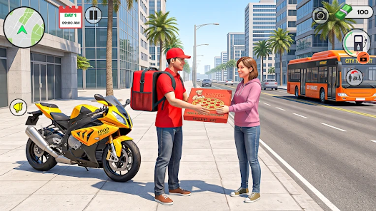 Delivery Boy:Bike Wheelie Game screenshot