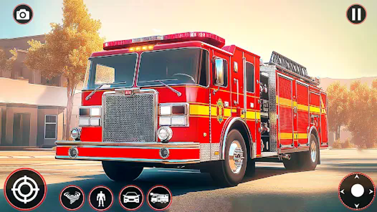 Fire Truck Robot Car Game screenshot