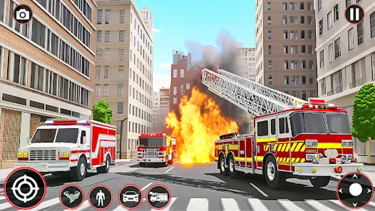 Fire Truck Robot Car Game screenshot