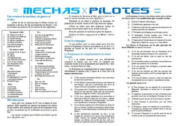 Méchas X Pilotes v1.2 screenshot