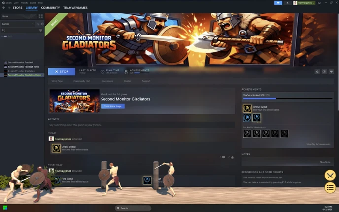 Second Monitor Gladiators Image