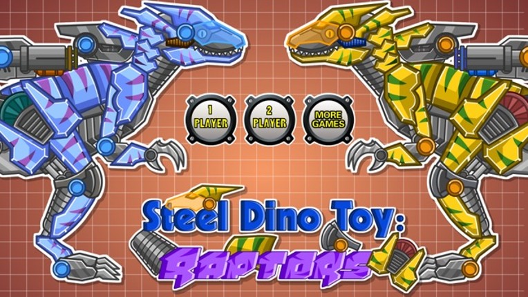 Steel Dino Toy：Mechanic Raptors - 2 player game screenshot