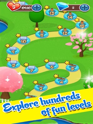 Sweet Jelly Fruit Garden mania : Match 3 Free Game Image