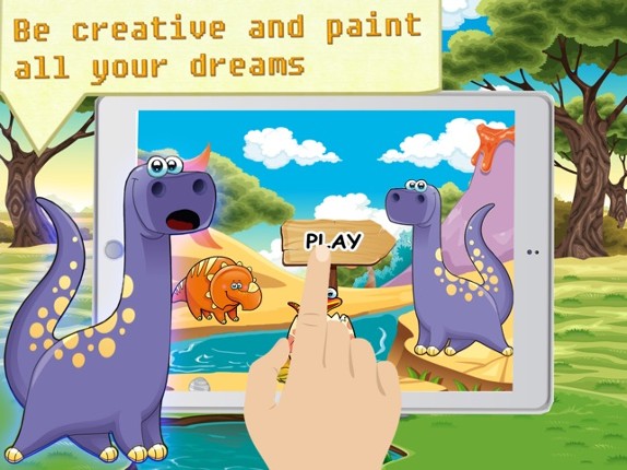 Dinosaur Coloring HD - The discovery dinosaurs Image