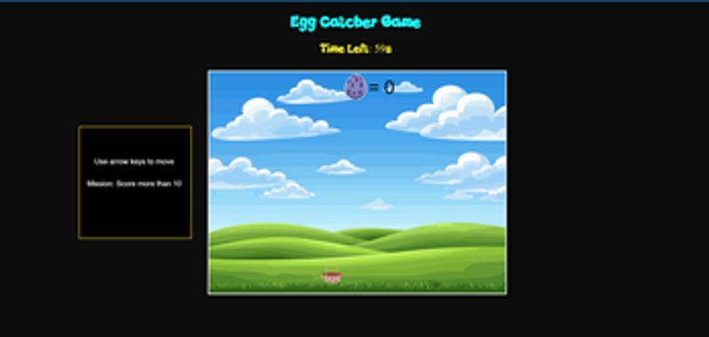Egg Catcher HTML5 Game screenshot