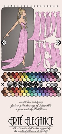 Erte Elegance Dress Up screenshot