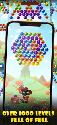 Fruity Cat Pop: bubble shooter screenshot