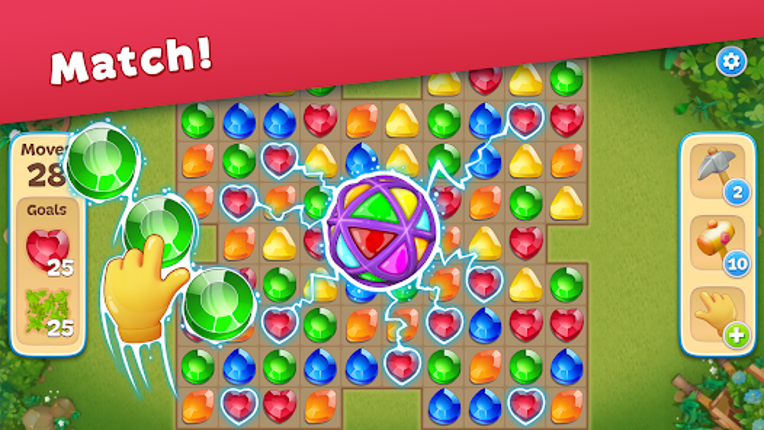 Gem Valley - Match 3 & Restore screenshot