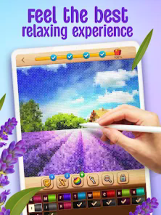 Cross-Stitch: Coloring Book Image