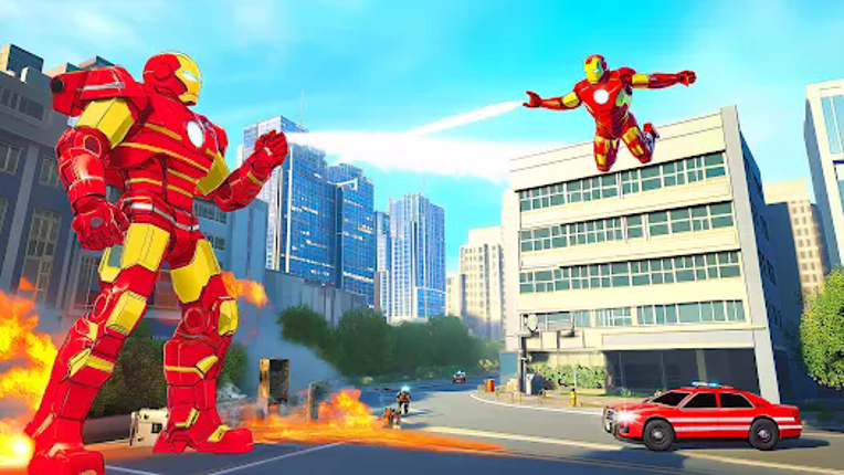 Fire Truck Robot Car Game Image