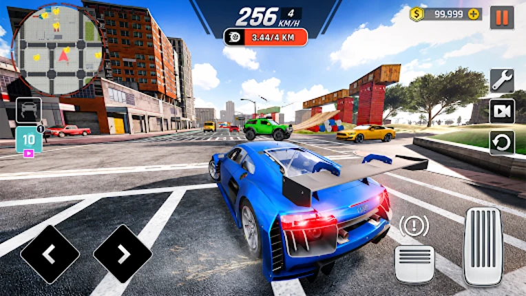 Realistic Car Driving 3D Image