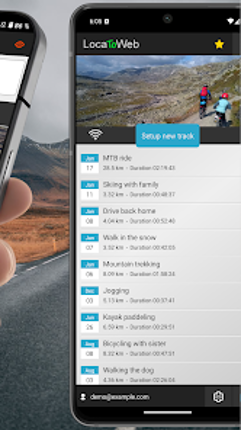 LocaToWeb realtime GPS tracker screenshot