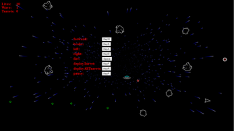 Asteroids screenshot