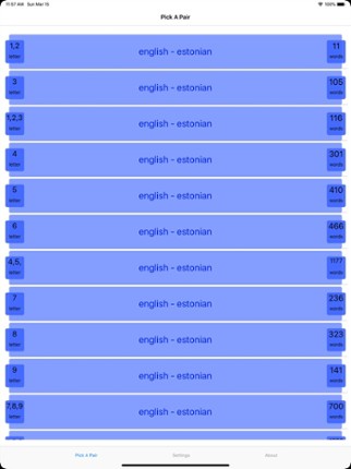 PickAPair Estonian - English screenshot