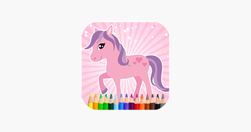 Pony Colouring and Painting Book Game Cover