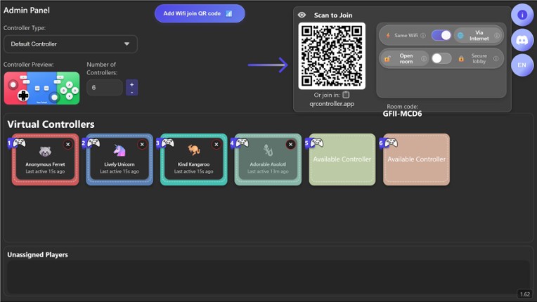 QR Controller screenshot