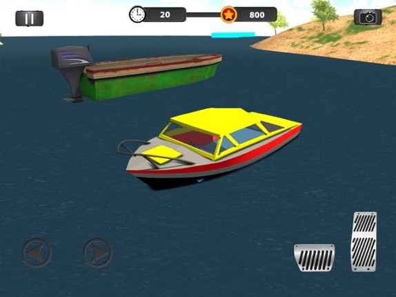 Real Police Boat Parking Simulator Game 3d screenshot