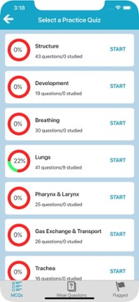 Respiratory System Quizzes screenshot