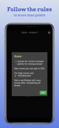 6th Grade Math Challenge screenshot