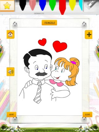 Babalar Günü Boyama Kitabı - Minik Bilge Babalar Gününü Kutluyor Image