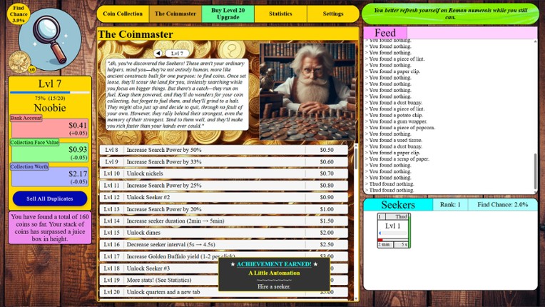 Coincremental screenshot