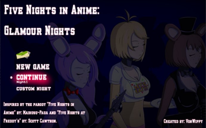 Five Nights in Anime: Glamour Nights Image