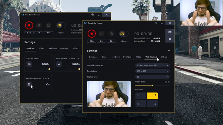 Gecata by Movavi 5 - Game Recording Software screenshot