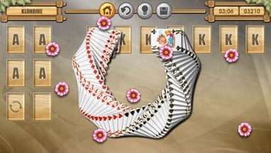 Klondike Solitaire Hearts &amp; Spades Patience Image