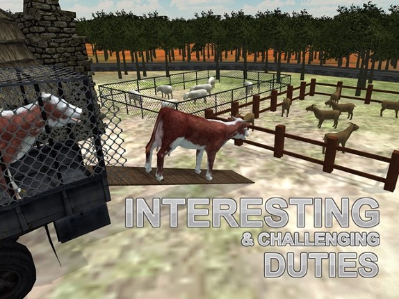 Offroad Transport Farm Animals – Truck driving &amp; parking simulator game screenshot