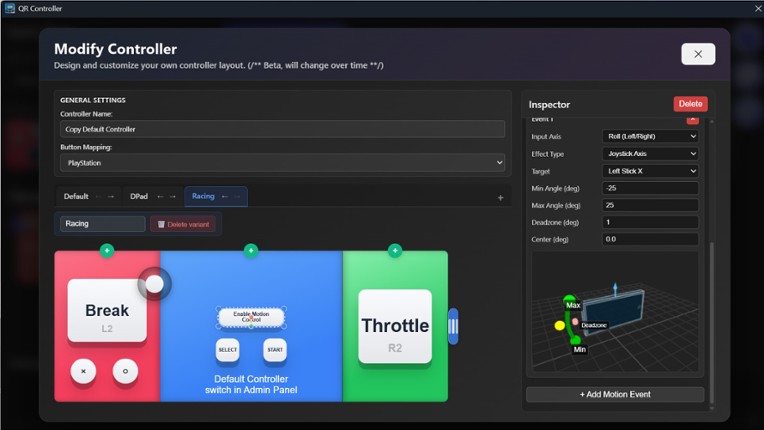 QR Controller screenshot
