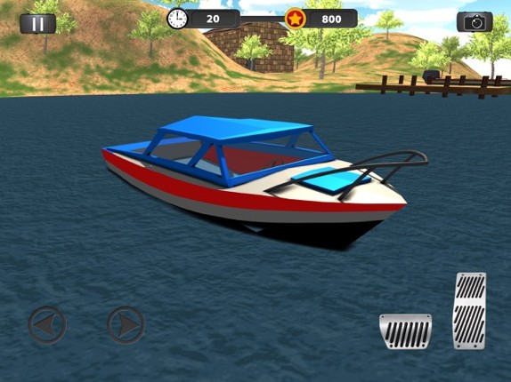 Real Police Boat Parking Simulator Game 3d screenshot