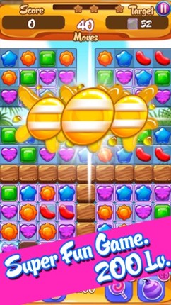 Sweet Jelly Fruit Garden mania : Match 3 Free Game Image