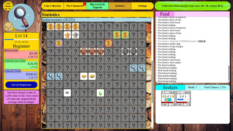 Coincremental screenshot