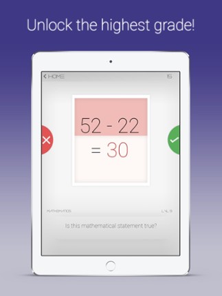 Crack Math - Free Endless Trivia Game For Boys and Girls screenshot