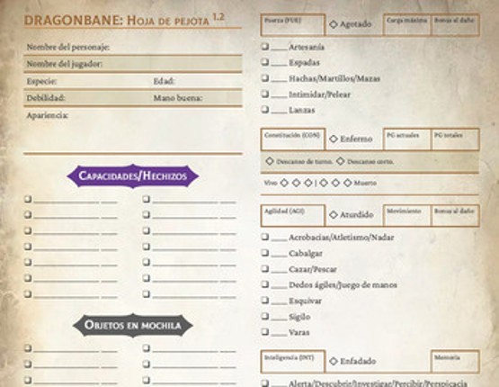 DRAGONBANE: Manual del pejota 1.2 Image