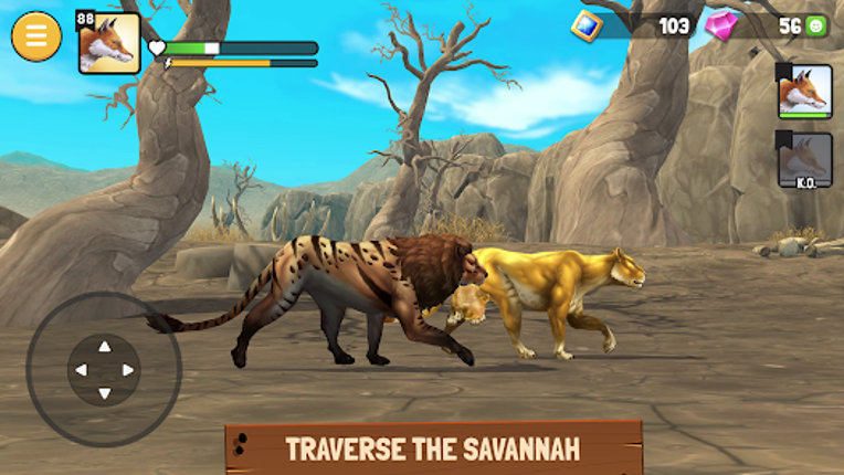 Animal Kingdoms: Wolf Sim MMO screenshot
