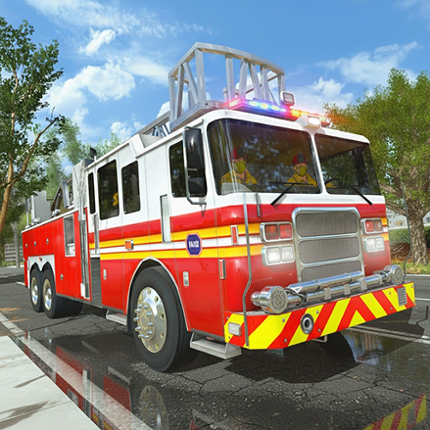 Fire Truck Firefighter Squad Image