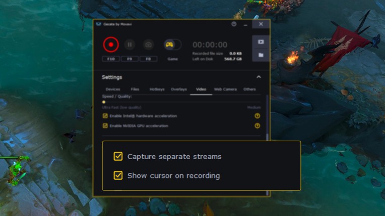 Gecata by Movavi 5 - Game Recording Software screenshot