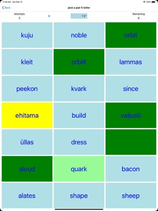 PickAPair Estonian - English screenshot