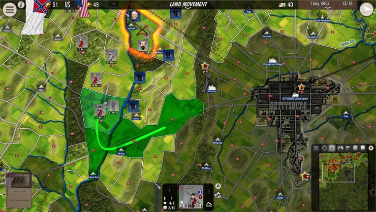 SGS Battle for: Gettysburg screenshot