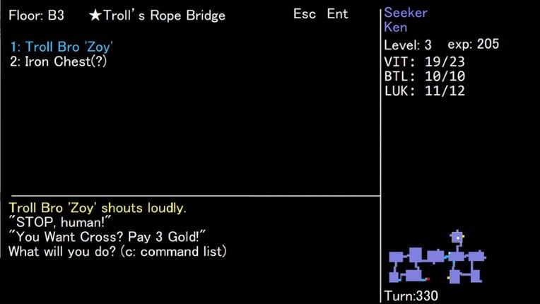 Text Dungeon: The Ring of Life screenshot