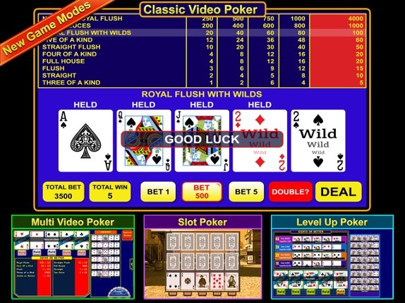 Video Poker - FREE Multihand Casino Free Video Poker Deluxe Games screenshot