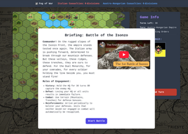 12 Battles of Isonzo screenshot