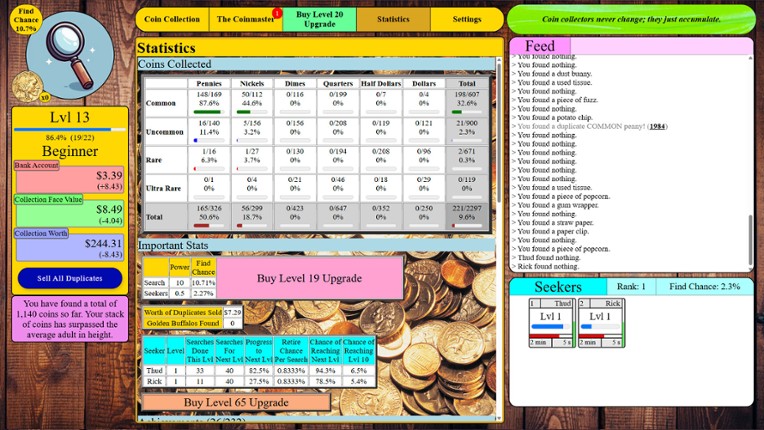 Coincremental screenshot