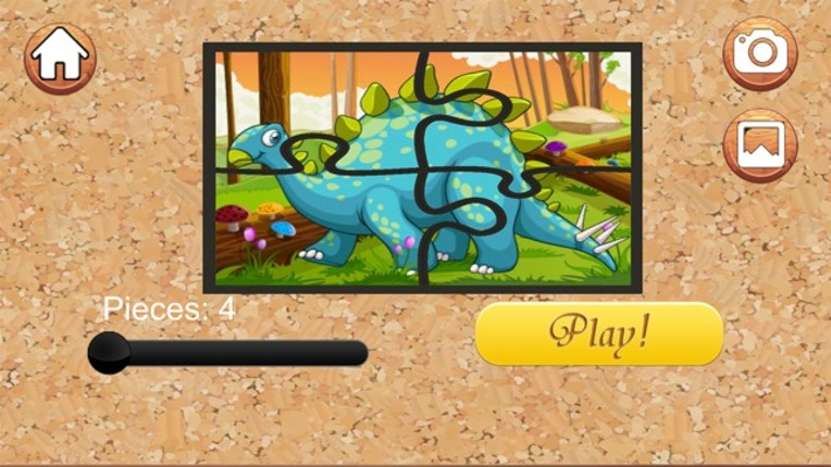 Dino Jigsaw Puzzles pre k 7 year old activities screenshot