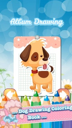 Dog Drawing Coloring Book - Cute Caricature Art Ideas pages for kids screenshot