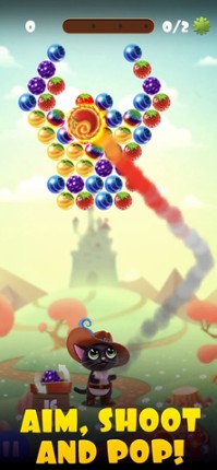 Fruity Cat Pop: bubble shooter screenshot