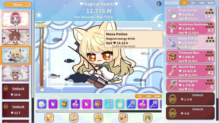 Kawaii Clicker Reborn screenshot